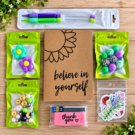 DIY Beadable Mechanical Pencil Kit - Spring Floral 2 Pack