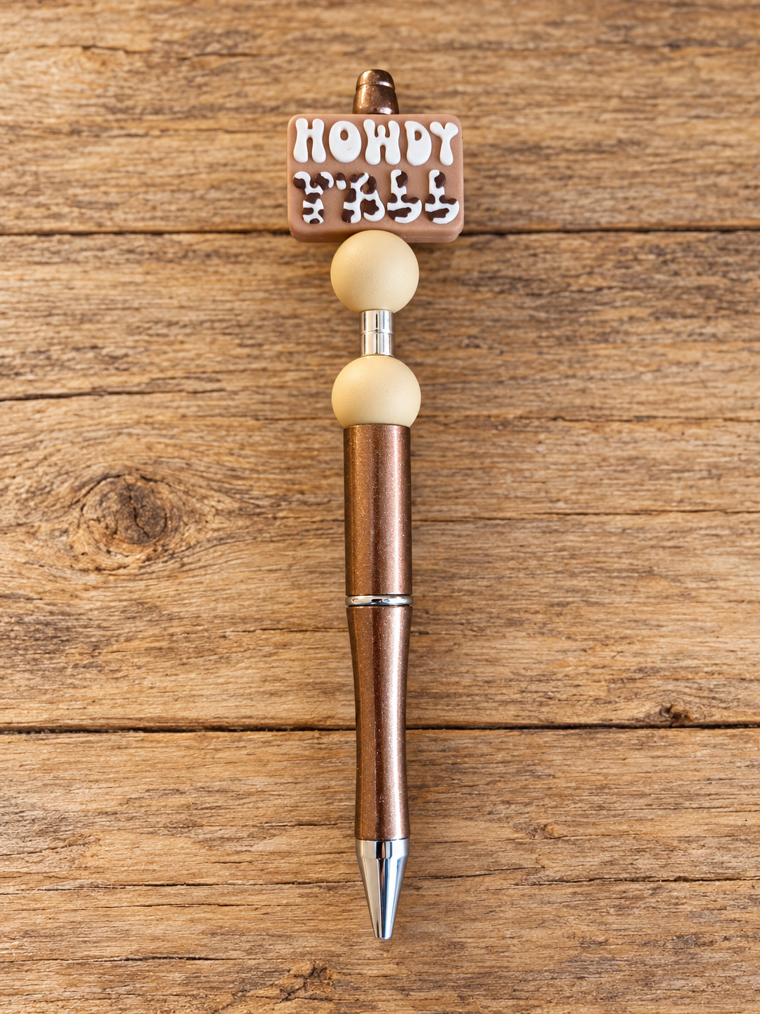 Handcrafted 'Howdy Ya'll Brown Tones Ink Pen - READY