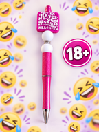 My EX Hates My Guts....LOL - Adult 18+ Humor Black Handcrafted Ink Pen