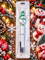 Friendly Snowman Handcrafted Ink Pen