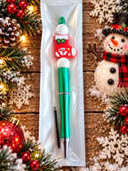 Christmas Tree Winter Mitten Handcrafted Ink Pen