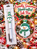 Friendly Snowman Handcrafted Ink Pen