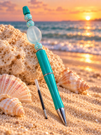 Beautifully Handcrafted 'Sea-Green' Ink Pen