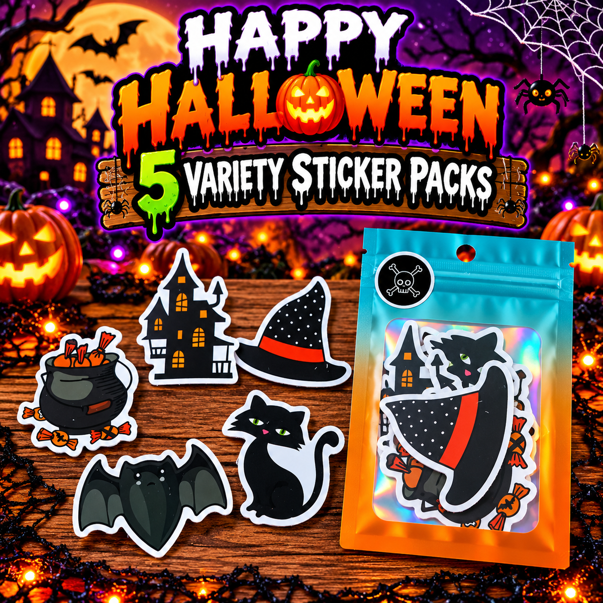 Happy Halloween Variety Sticker Pack #5