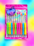 Be Bold, Be Bright, Be Inspirational — DIY Beadable Ink Pen Kit, 10 Pack