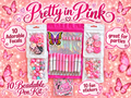 Pretty in Pink DIY Beadable Ink Pen Kit, 10 Pack