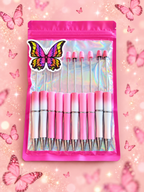 Pretty in Pink DIY Beadable Ink Pen Kit, 10 Pack