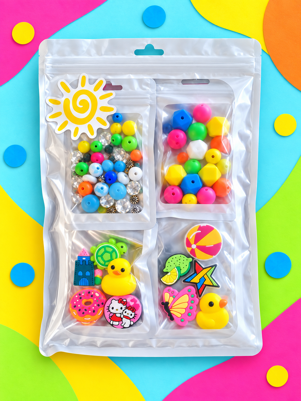 Bright Colors & Chill Vibes – DIY Beadable Ink Pen Kit, 10 Pack