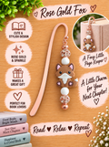 Handcrafted Rose Gold-Toned Adorable Fox Bookmark