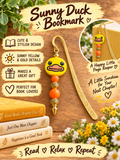 Handcrafted Sunny Duck Gold-Toned Bookmark