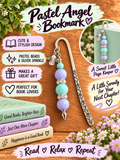 Handcrafted Silver-Toned Pastel Angel Bookmark