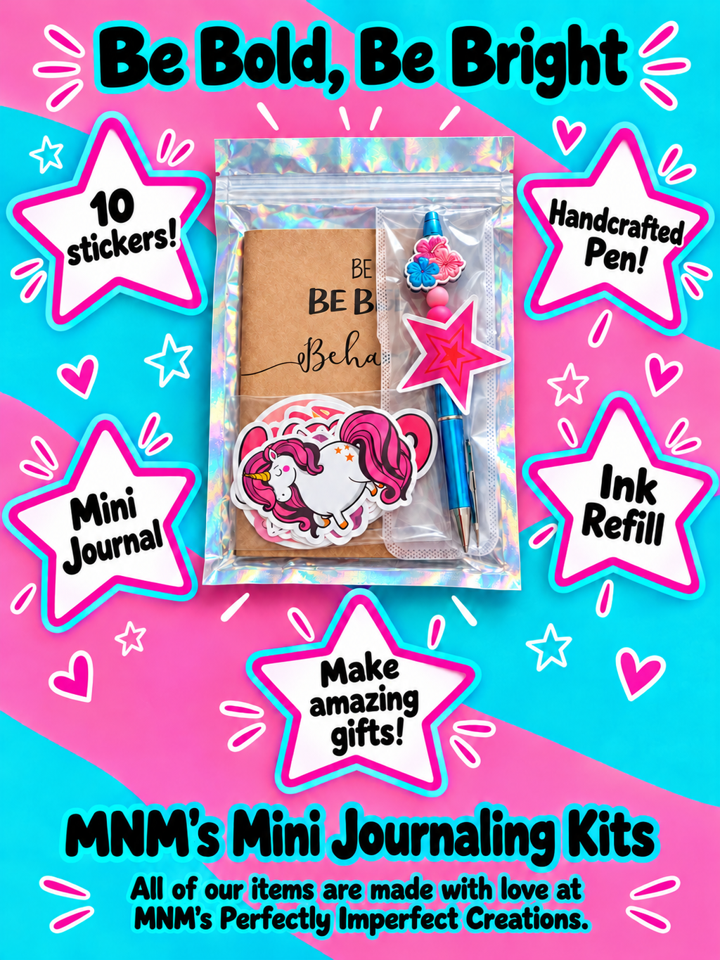 MNM’s Mini Journaling Kit — “Be Bright, Be Bold"