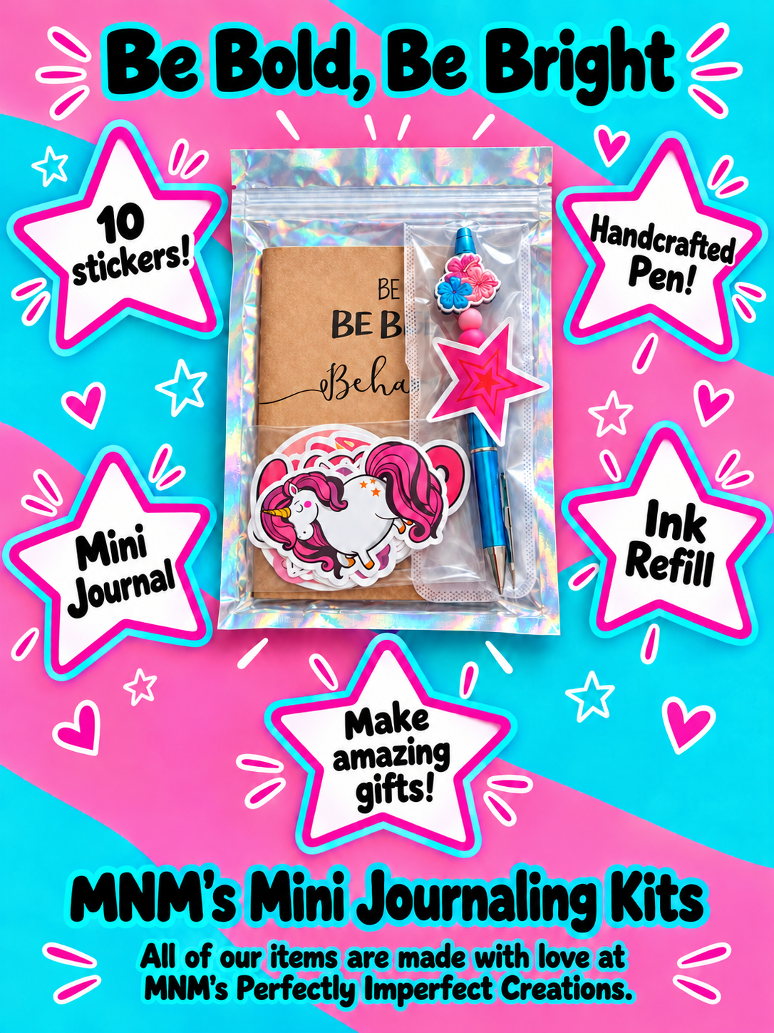 MNM’s Mini Journaling Kit — “Be Bright, Be Bold"