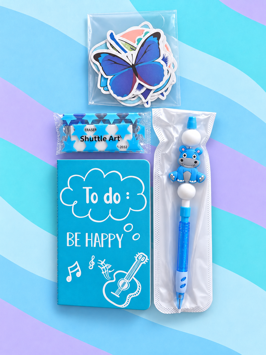 MNM’s Mini Journaling Kit – Adorable Blue Hippo