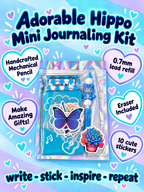MNM’s Mini Journaling Kit – Adorable Blue Hippo