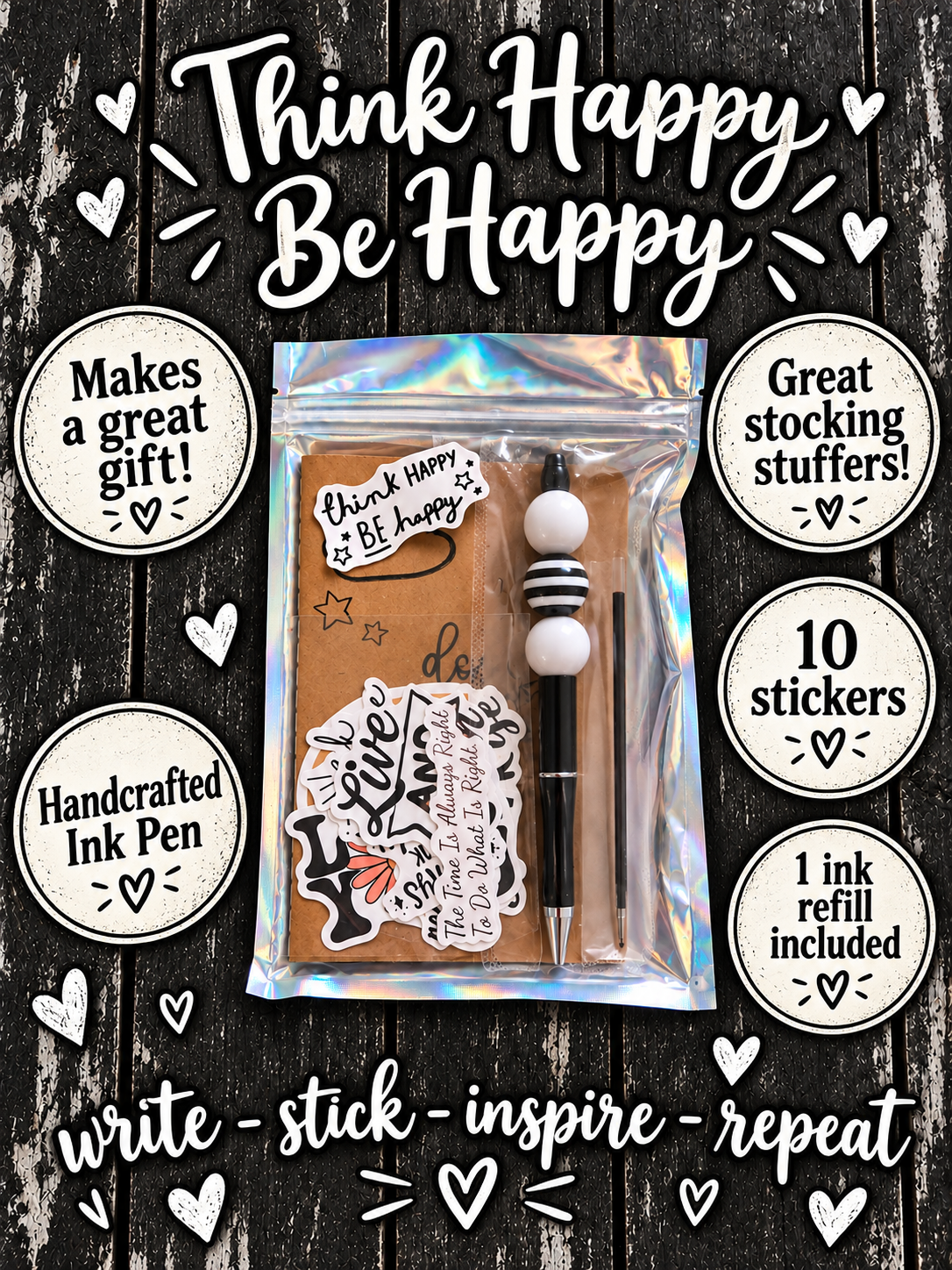 MNM's Mini Journaling Kit – Think Happy, Be Happy