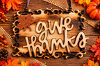 Handcrafted “Give Thanks” Fall Wall Sign