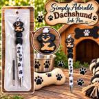 🐾 Simply Adorable Dachshund Black Ink Pen 🐾