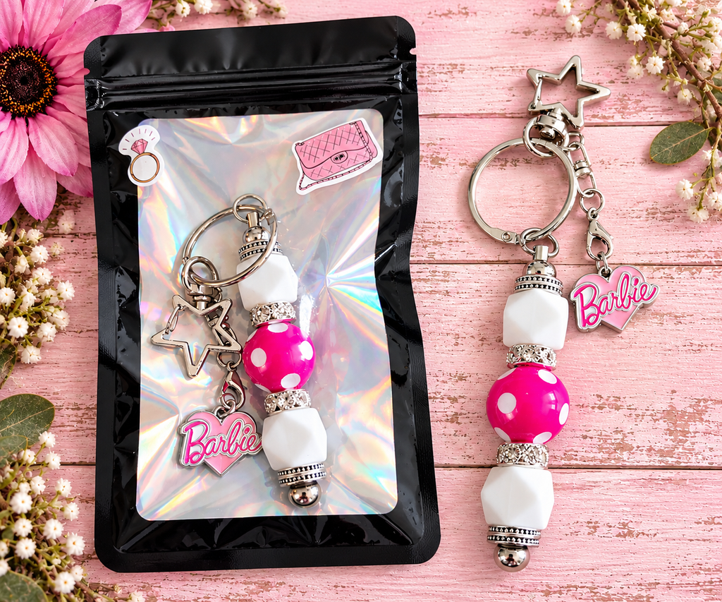 Adorable Handmade Barbie Girl Keychain