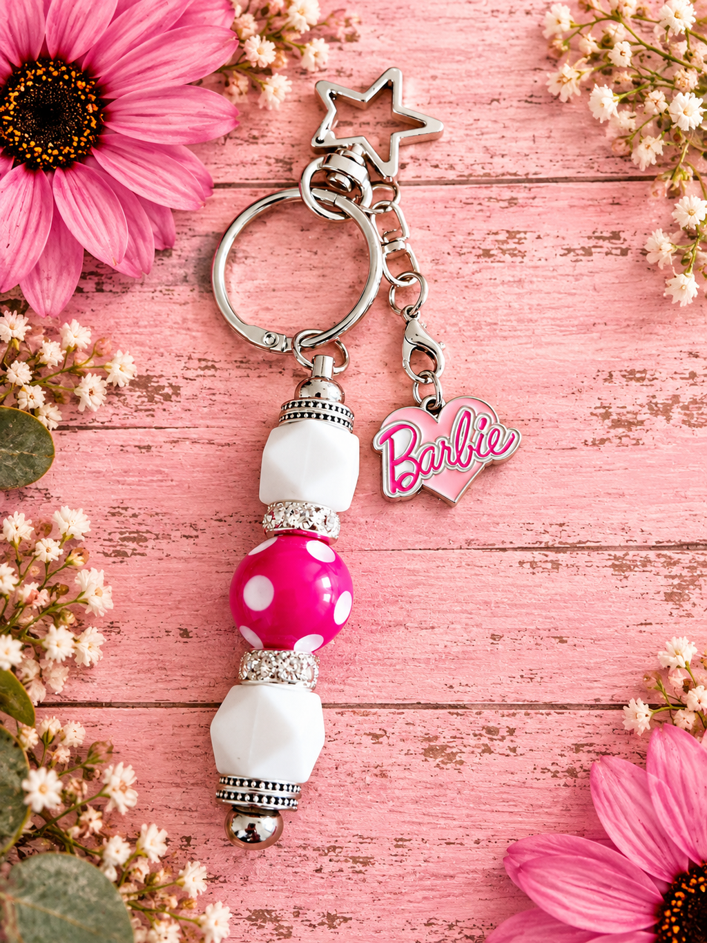 Adorable Handmade Barbie Girl Keychain