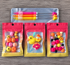 DIY Beadable Mechanical Pencil Kit - Simply Adorbs Chick, Duck, Donut - 3 Pack