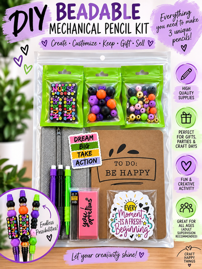 DIY Beadable Mechanical Pencil Kit Nurse - 3 Pack