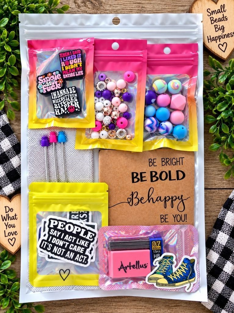 DIY Beadable Mechanical Pencil Kit - Adult Humor 18+ ONLY - 3 Pack