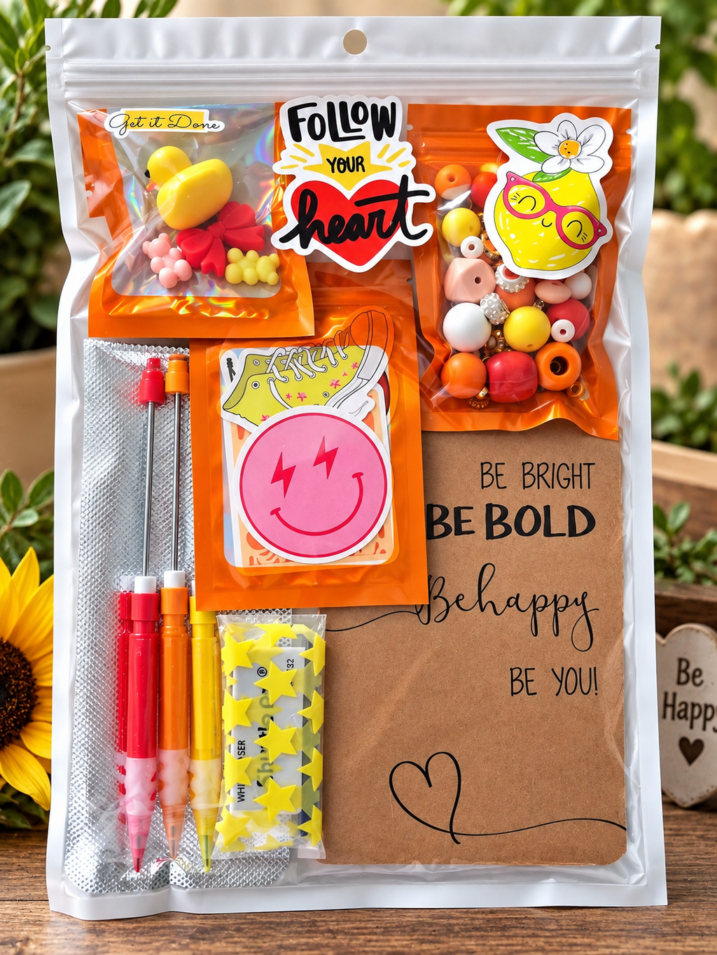 DIY Beadable Mechanical Pencil Kit - Be bright, Be Bold - 3 Pack