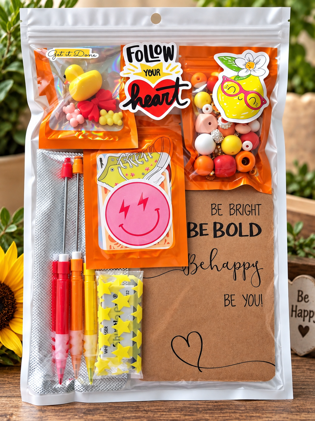 DIY Beadable Mechanical Pencil Kit - Be bright, Be Bold - 3 Pack