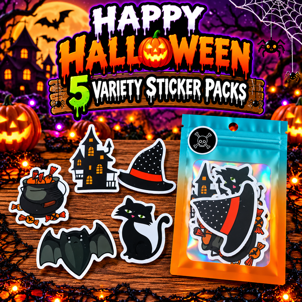 Happy Halloween Variety Sticker Packs