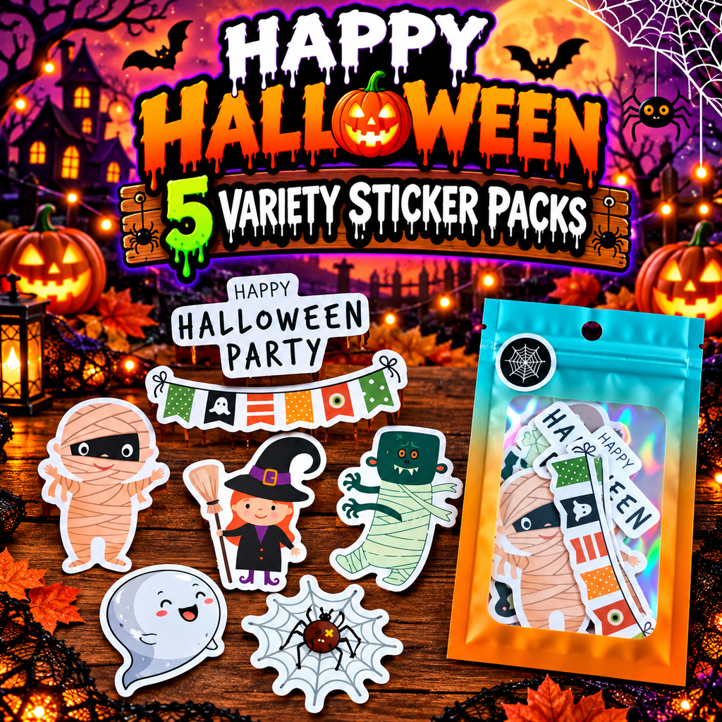 Happy Halloween Variety Sticker Packs