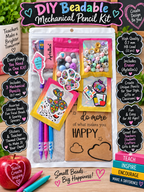 DIY Beadable Mechanical Pencil Kit - Coffee, Teach, Repeat - 3 Pack