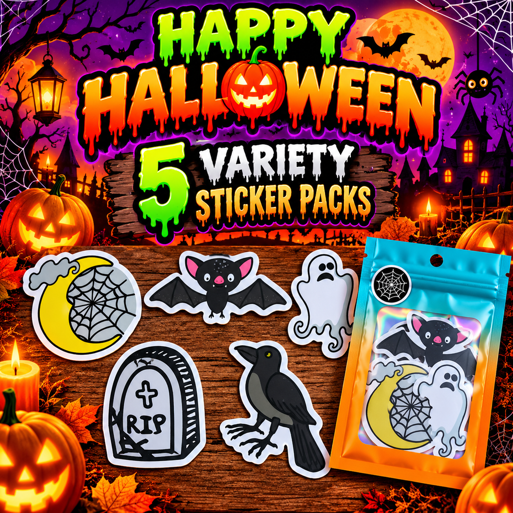 Happy Halloween Variety Sticker Packs