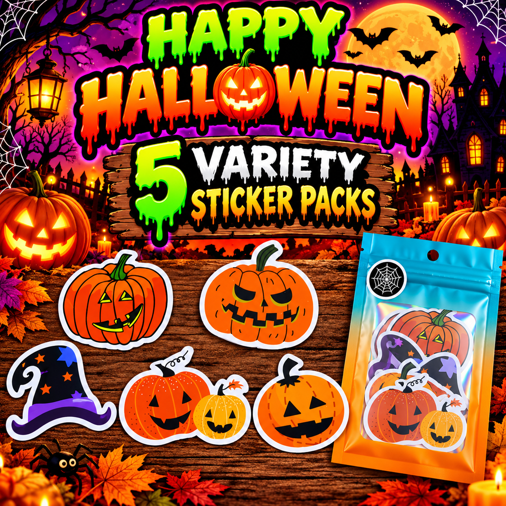 Happy Halloween Variety Sticker Packs