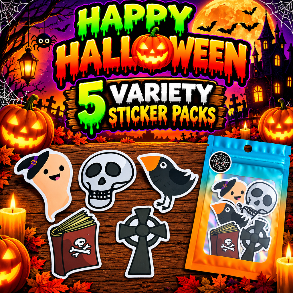 Happy Halloween Variety Sticker Packs