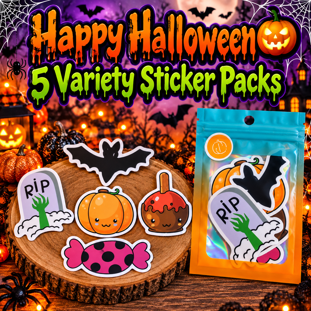 Happy Halloween Variety Sticker Packs