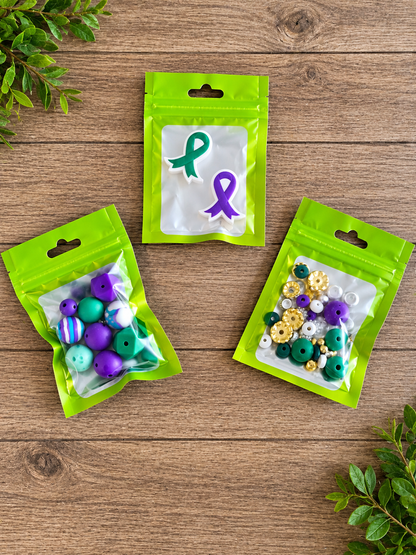 DIY Beadable Mechanical Pencil Kit Cancer Awareness- 2 Pack