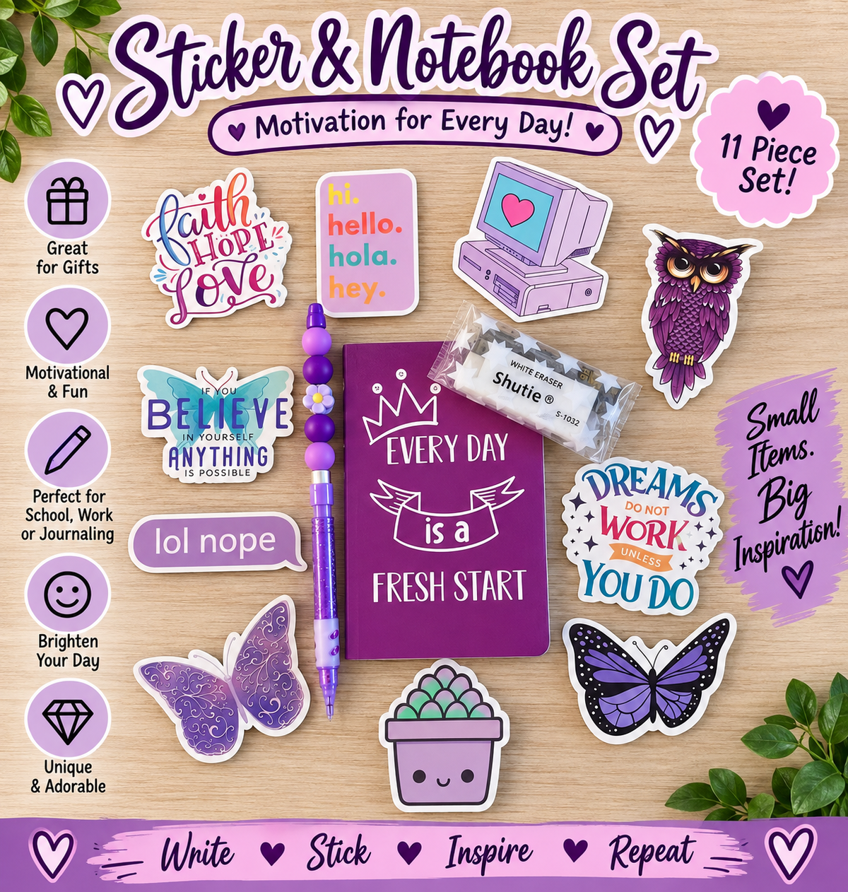  “Every Day Is a Fresh Start” Journaling Set