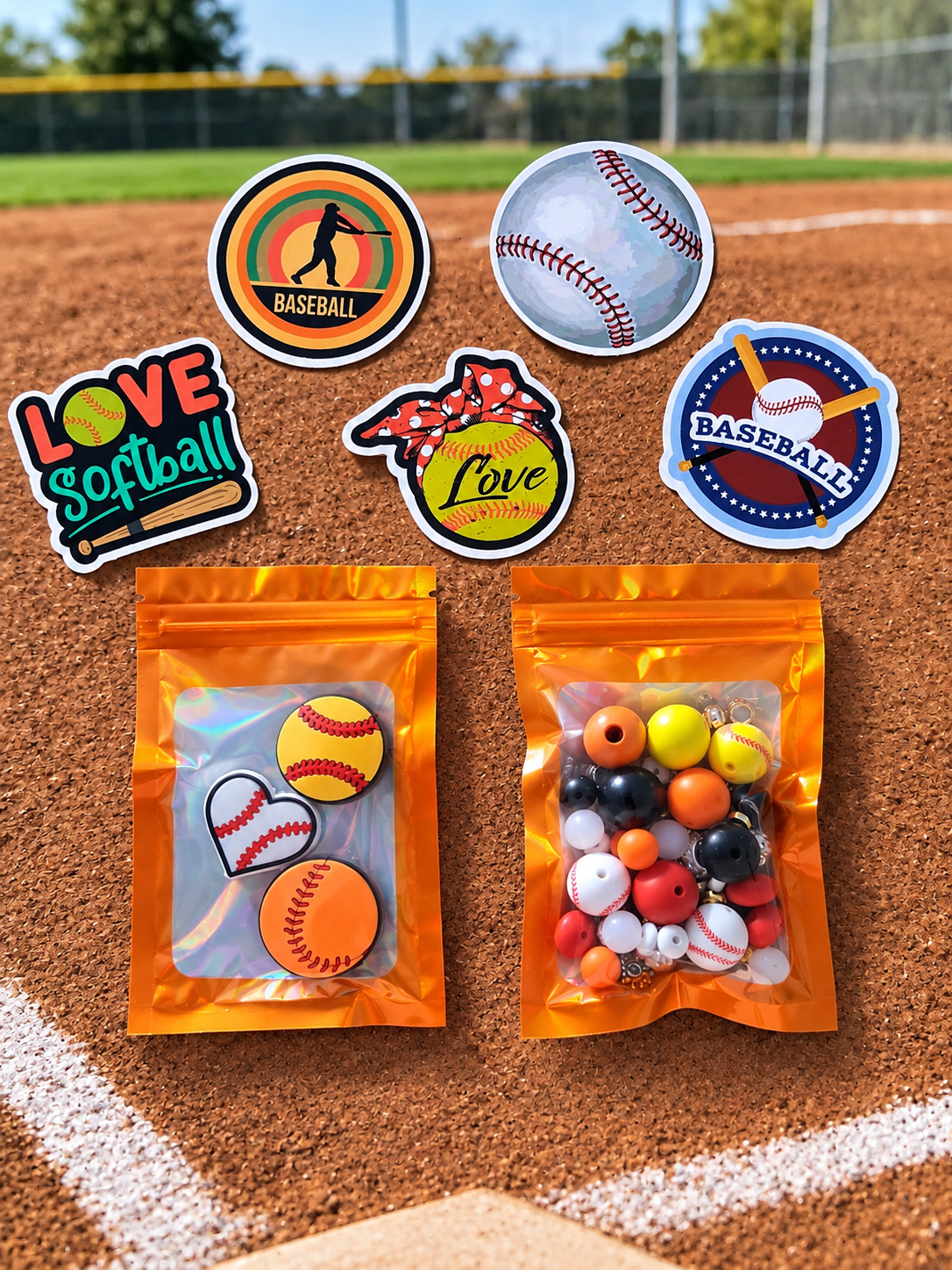 DIY Beadable Mechanical Pencil Kit - Baseball - 3 Pack