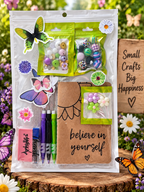 DIY Beadable Mechanical Pencil Kit - Daisies and Butterflies - 3 Pack