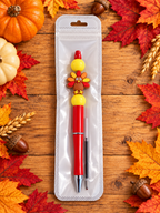 Handcrafted Red Turkey Black Ink Pen