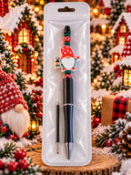 Christmas Gnome – “Gnome Sweet Gnome” Handcrafted Black Ink Pen