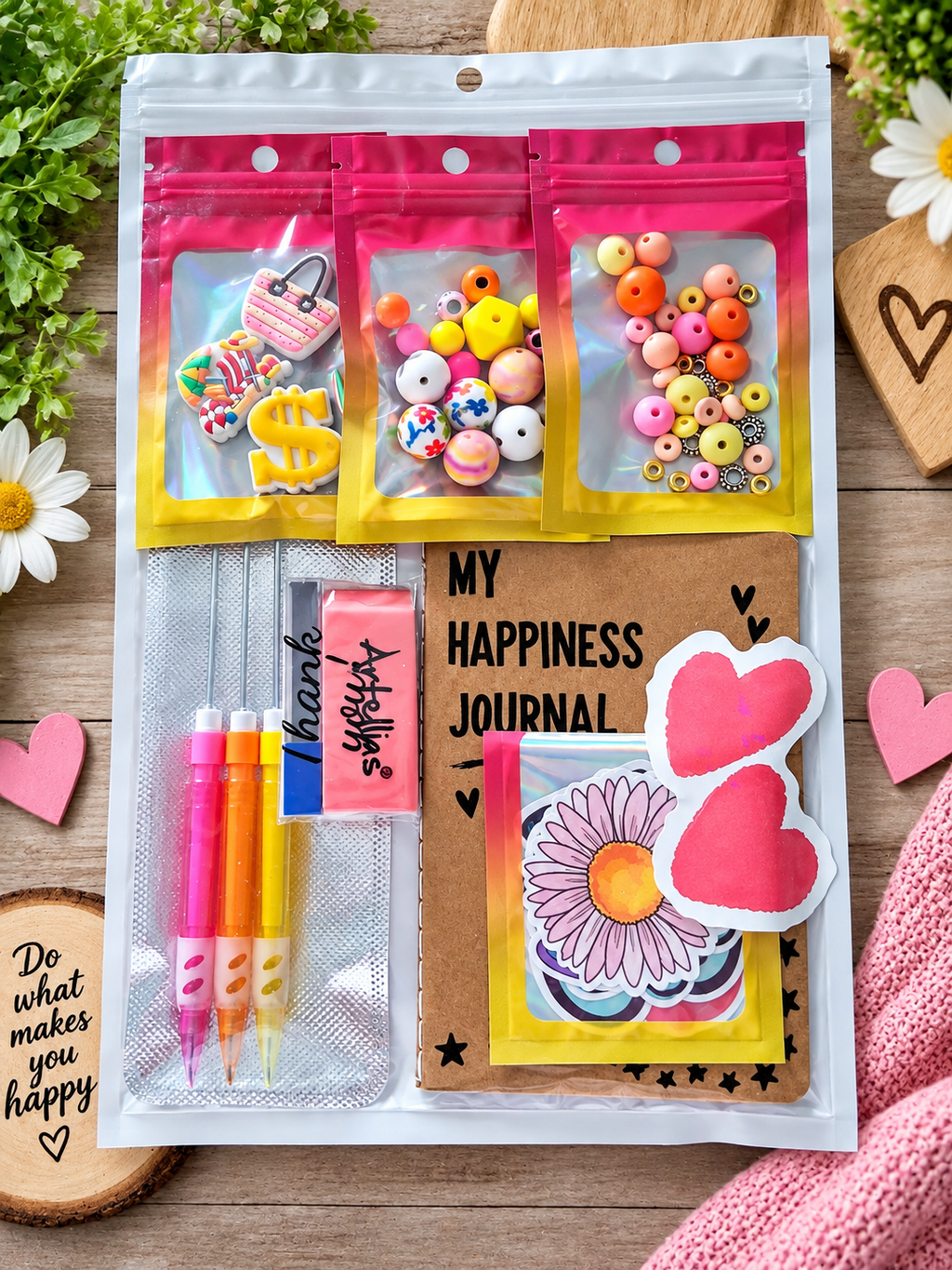 DIY Beadable Mechanical Pencil Kit - Chill Vibes Bright Colors - 3 Pack