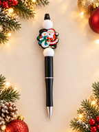 Santa and His Bestie, Mr. Snowman — Handcrafted Ink Pen
