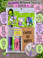 DIY Beadable Mechanical Pencil Kit - Flower - 3 Pack