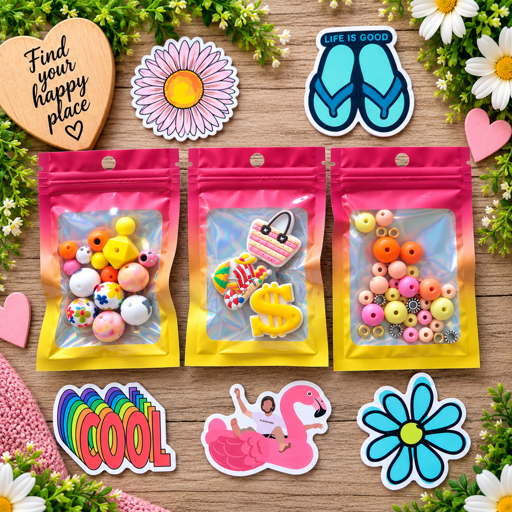 DIY Beadable Mechanical Pencil Kit - Chill Vibes Bright Colors - 3 Pack