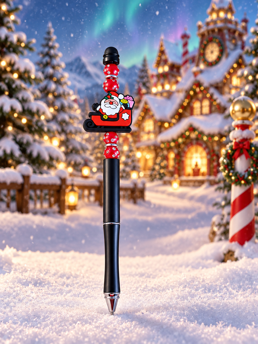 Handcrafted Santa’s Sleigh Ink Pen