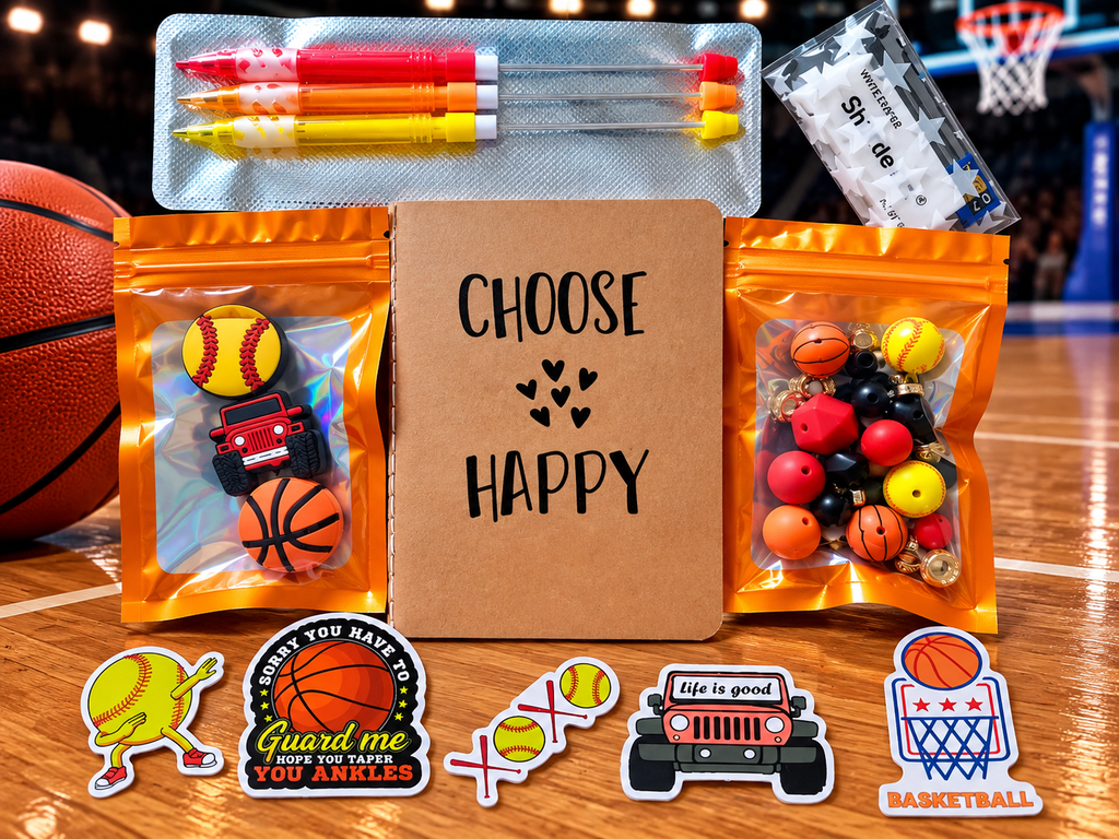 DIY Beadable Mechanical Pencil Kit – Sports - Choose Happy, Be Strong - 3 Pack