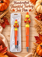 Handcrafted Thankful Turkey Ink Pen