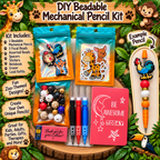 DIY Beadable Mechanical Pencil Kit - Animal Lovers Collection - 3 Pack